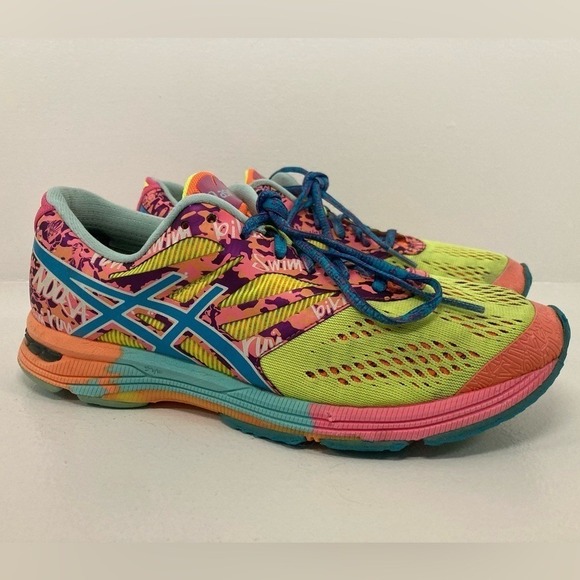 Asics Shoes - ASICS GEL-Noosa Tri 10 Running Shoe Neon Glow in Dark Graffiti Athletic Grunge